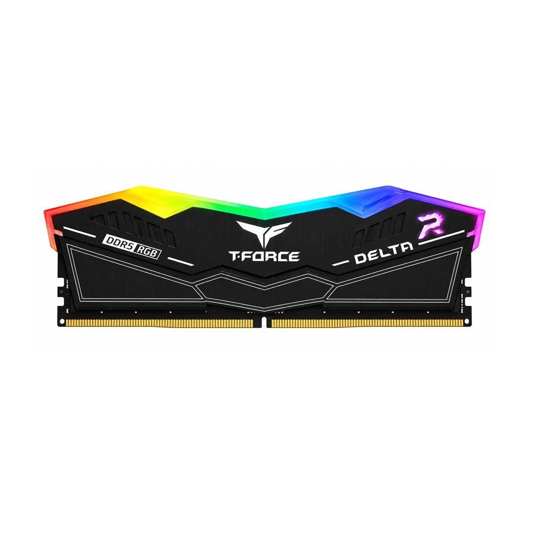 TeamGroup T-Force Delta RGB 16GB (16GBx1) DDR5 CL38 6000MHz RAM (Black