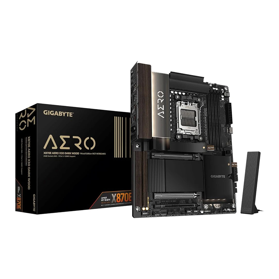 Gigabyte X870E AERO X3D Dark Wood Motherboard