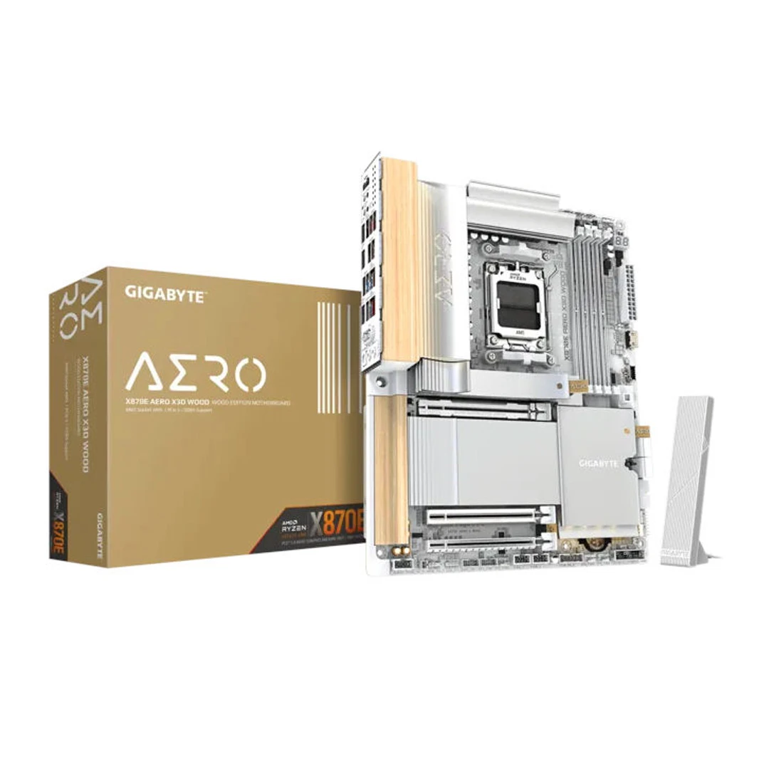 Gigabyte X870E AERO X3D Wood Motherboard