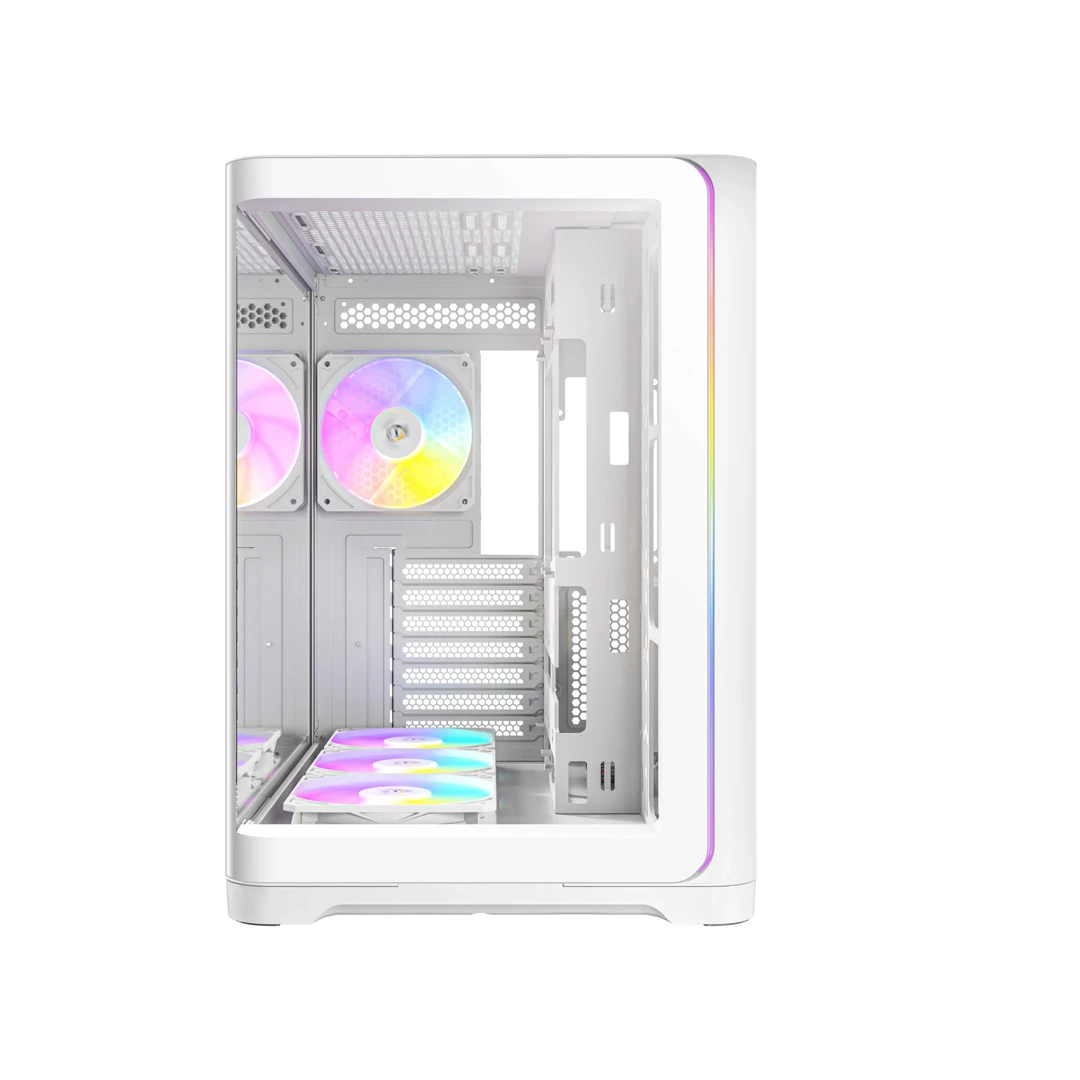 Antec C5 Curve ARGB with 4 Fans ATX Cabinet (White)