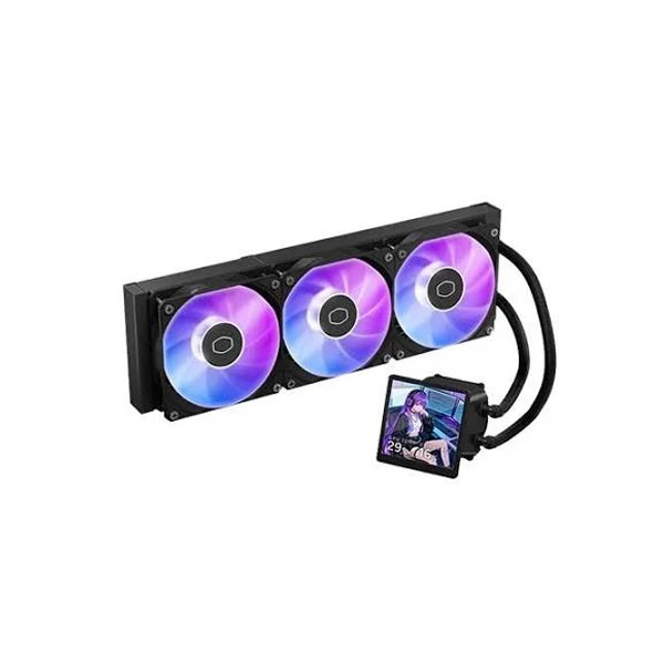 Cooler Master MasterLiquid Core LCD 360 4-inch with Display Liquid Cooler (Black)