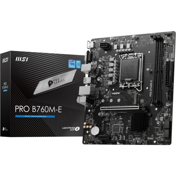 MSI Pro B760M-E Motherboard