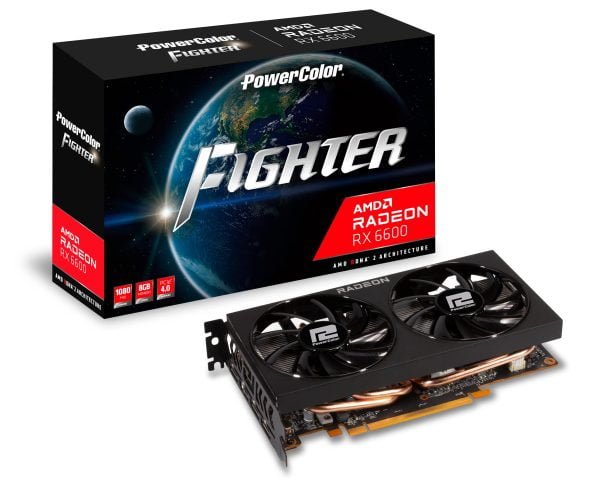 PowerColor Fighter AMD Radeon RX 6600 Graphics Card with 8GB GDDR6 Memory (Pre owned)