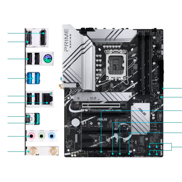 Asus Prime Z790-P WIFI-CSM Motherboard - Image 2