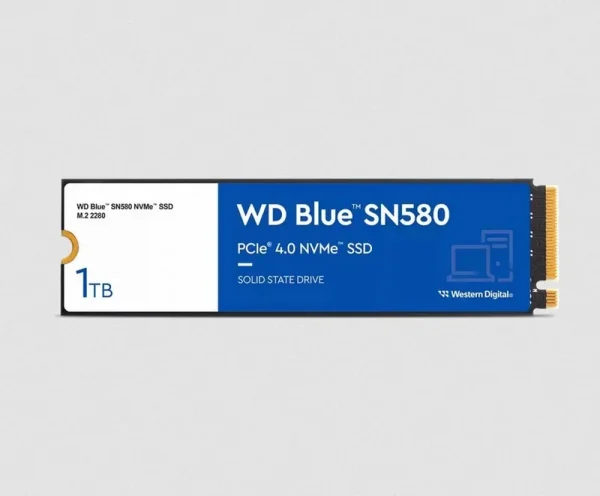 Western Digital Blue SN580 1TB M.2 NVMe Gen4 Internal SSD