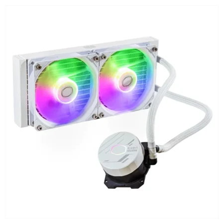 Cooler Master MasterLiquid 240L Core ARGB 240mm CPU Liquid Cooler (White)