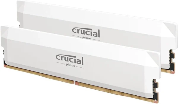 Crucial Pro DDR5 RAM 32GB (2x16GB) CL36 6000MHz Desktop White