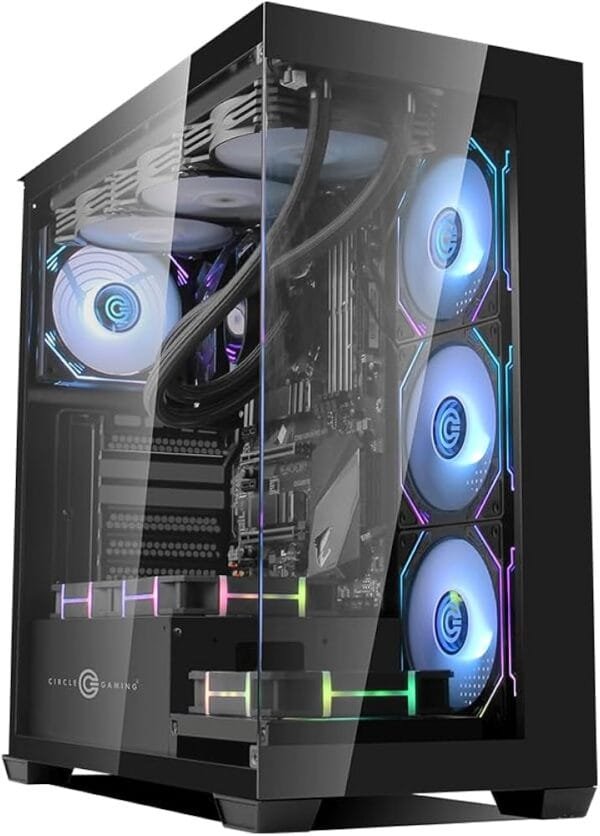 Defender ZX1 Mid- Tower Computer Case Gaming Cabinet - Black