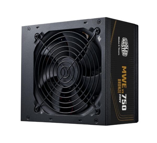 Cooler Master MWE 750 Bronze V3 230v, 80 Plus Bronze – Black